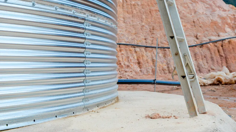 First step in the installation: digging in the basin