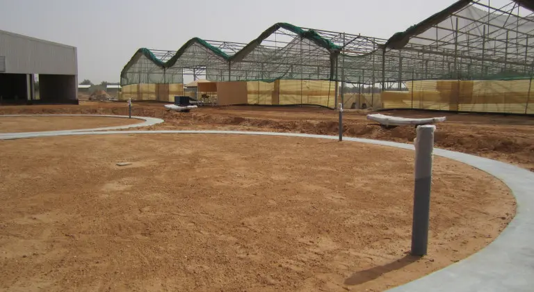 First step in the installation: digging in the basin