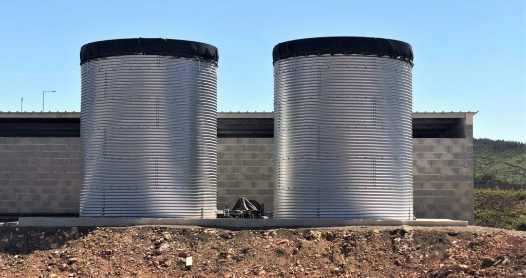 Water tanks for a plant nursery, Portugal