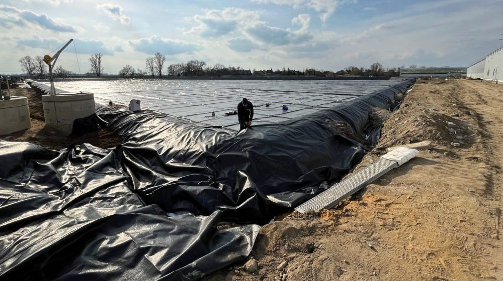 Water basin for tomatoes greenhouses, Poland
